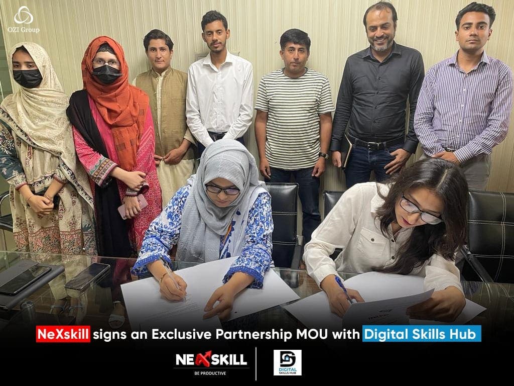 NeXskill Online signed mou with digital skills hub