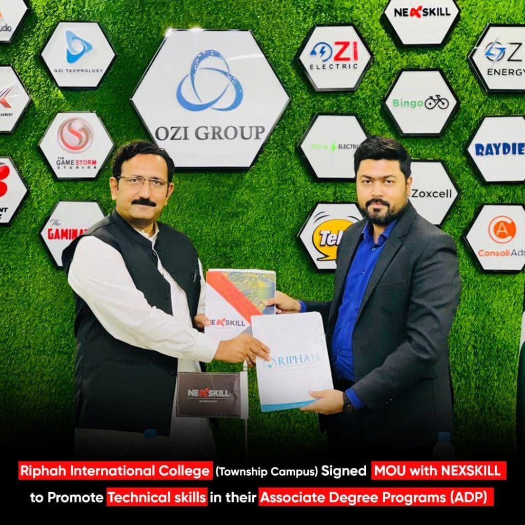 NEXSKILL Online SIGNED MOU WITH RIPHAH INTERNATIONAL COLLEGE