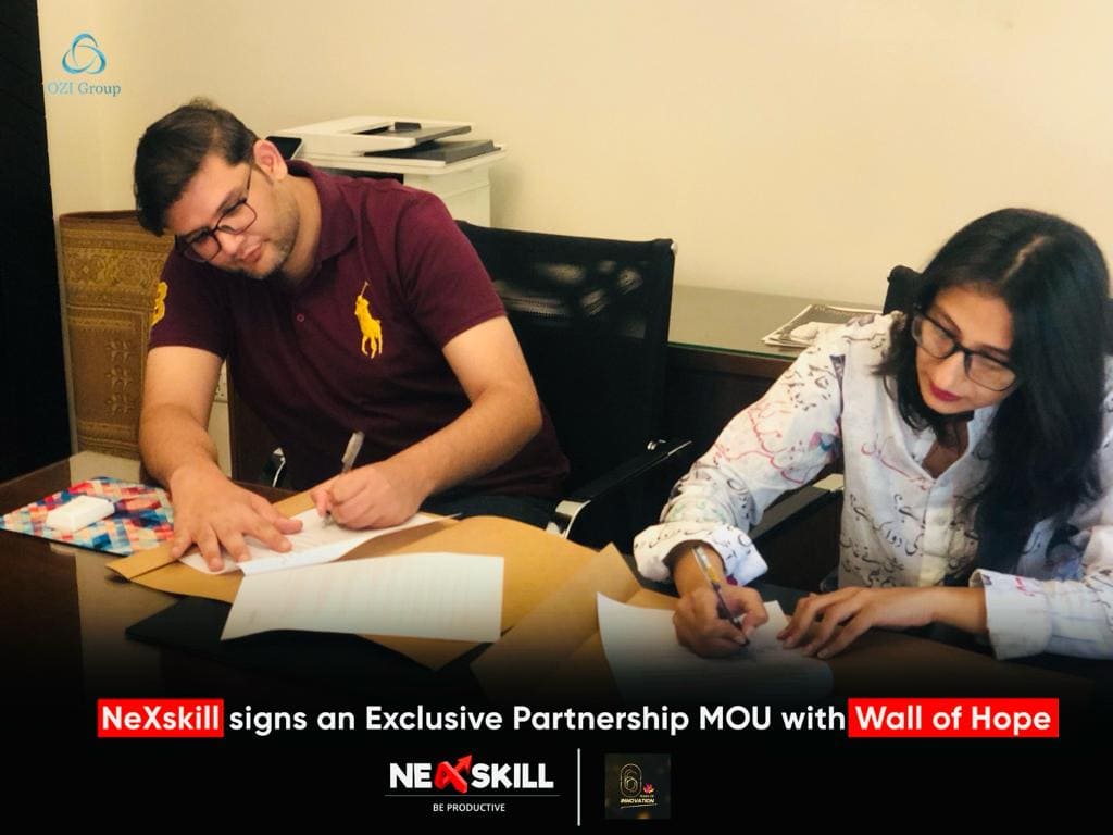 NeXskill Online Signed MOU With wall of Hope